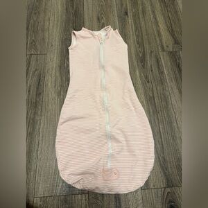 Owlivia Girls Pink Striped Sleep Sack Size 8-24 Months